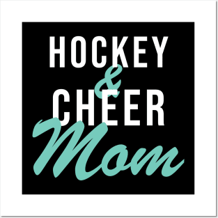 Hockey And Cheer Mom Posters and Art